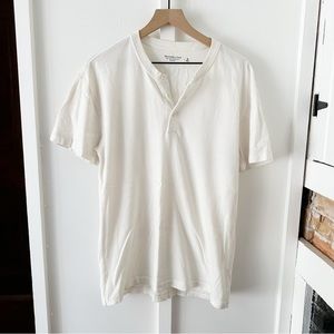 ABERCROMBIE white grey Henley short sleeve bundle